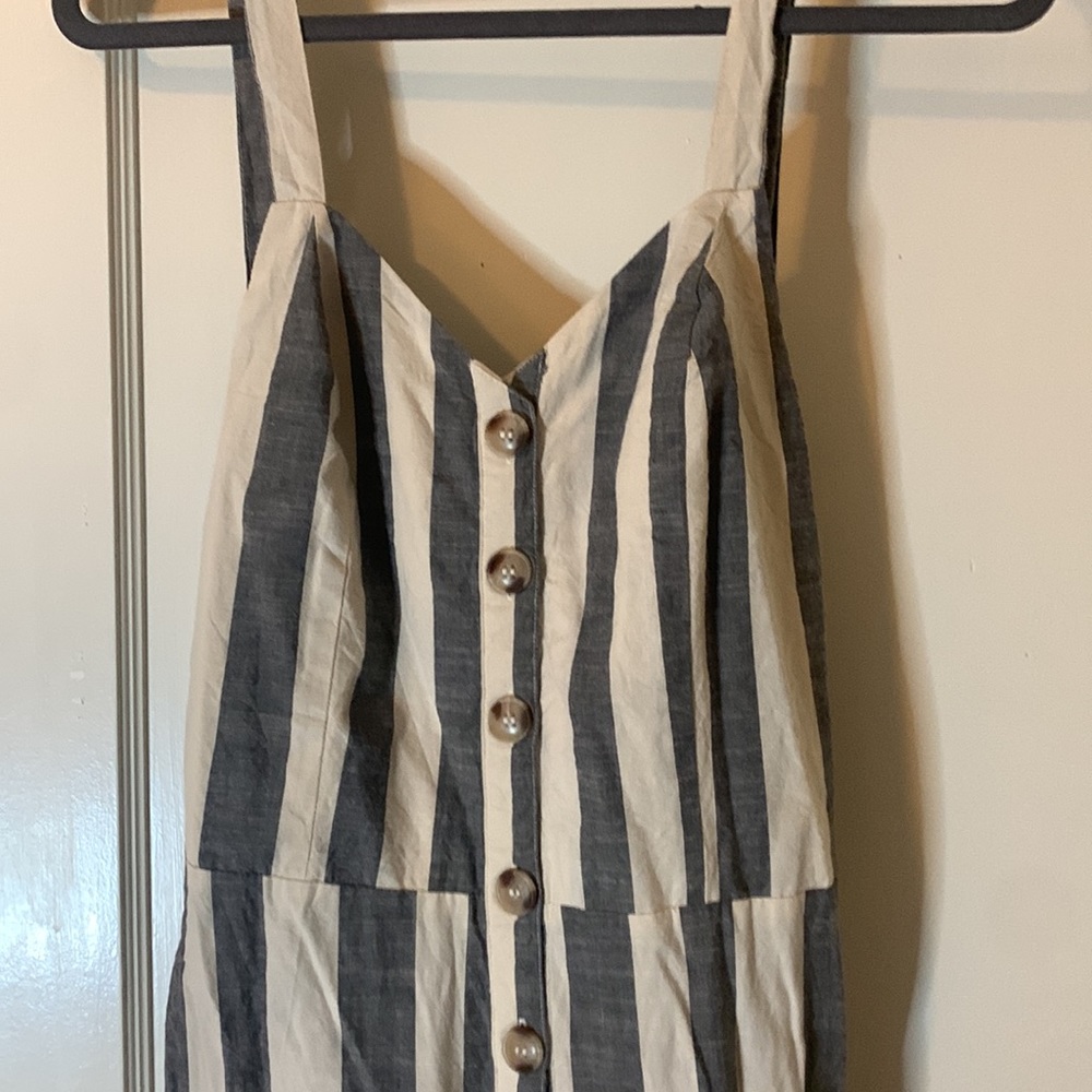 Navy blue stripe jumper, Large